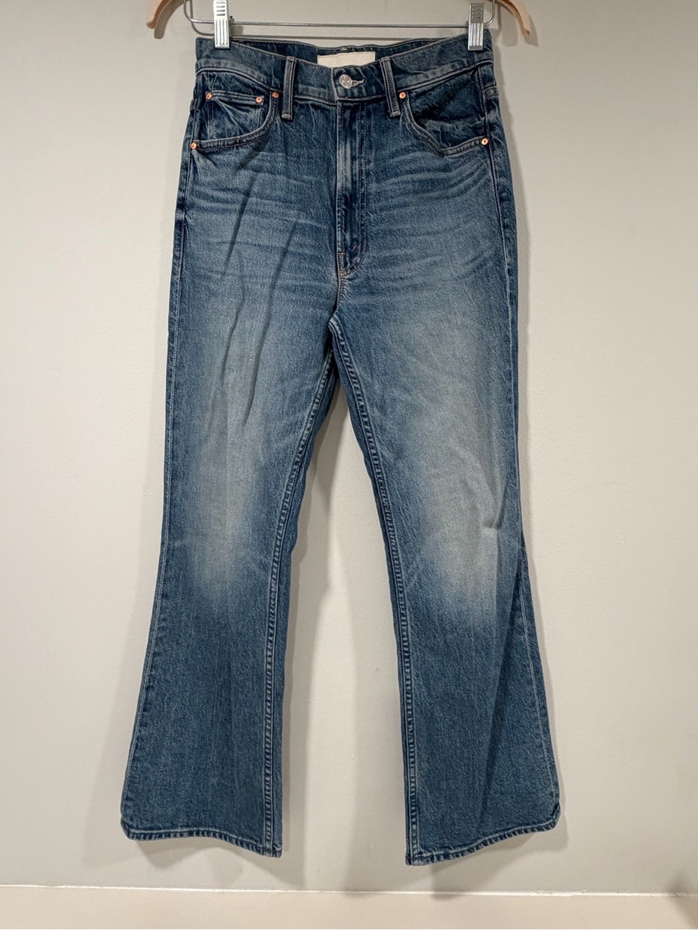 MOTHER Superior The Scooter Ankle Jeans I’m A Winner Size 26 High Rise Flare
